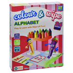 2 in 1 colour wipe alphabet reusable cards drawing