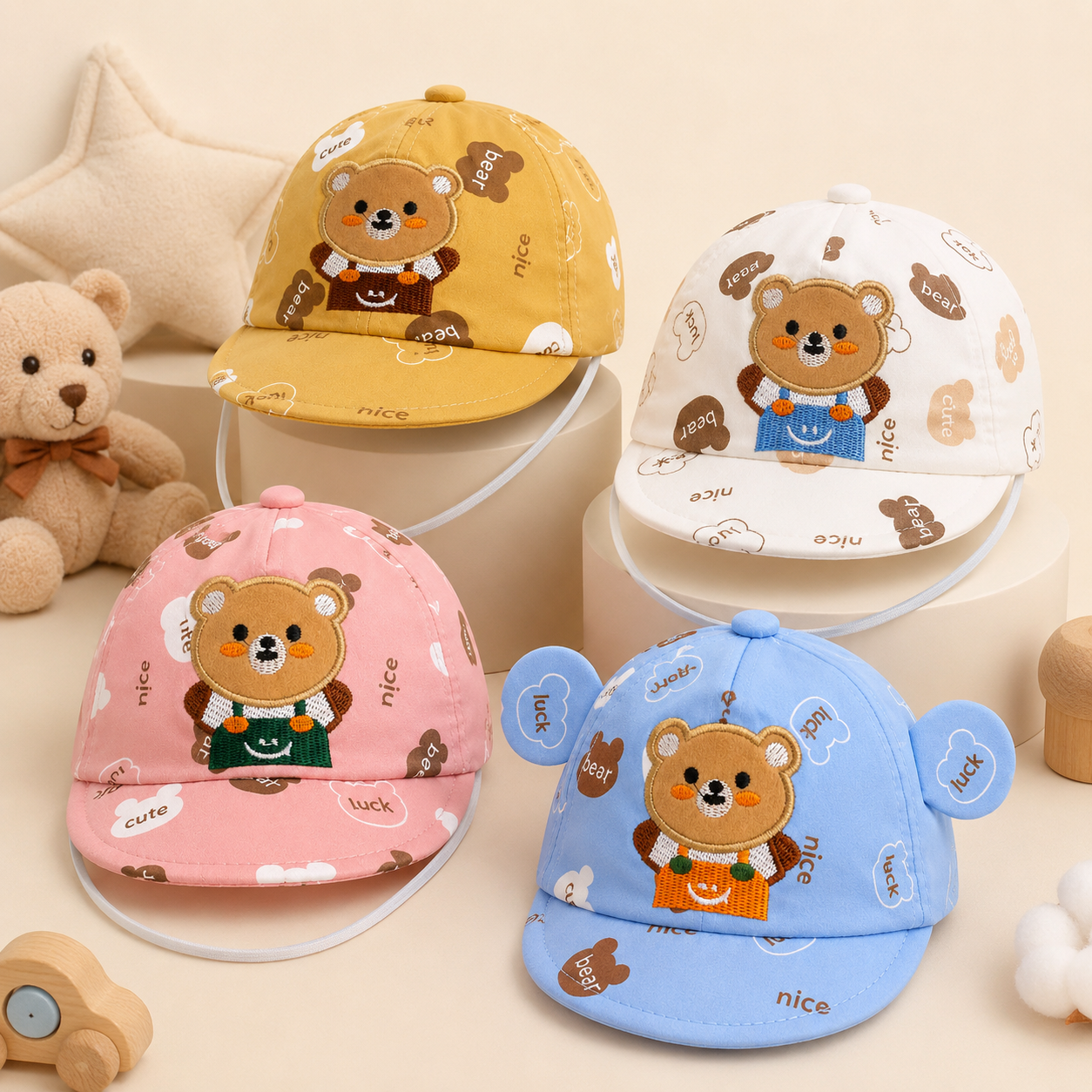 cartoon bear baby cap online in india