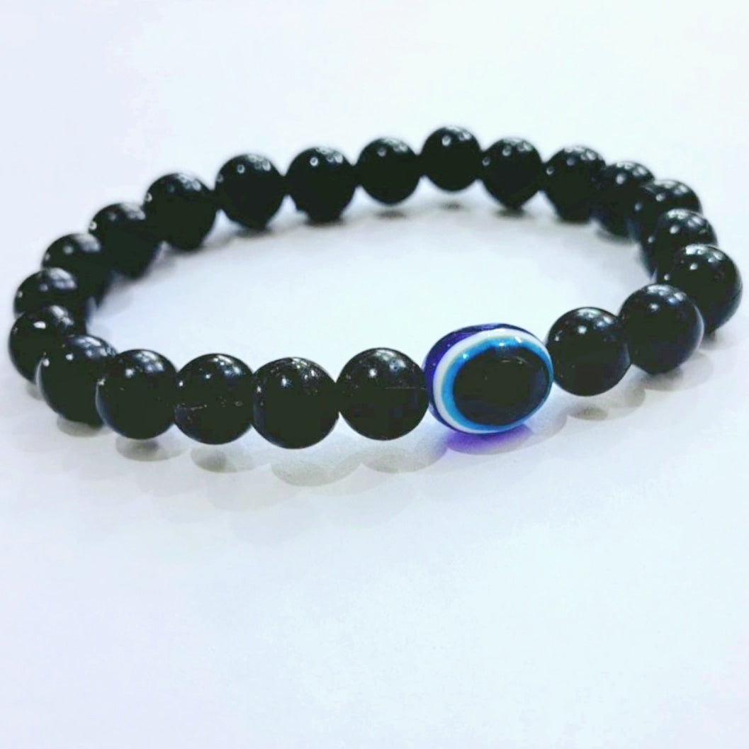 Black bead evil eye bracelet for Kids & Adults online in India