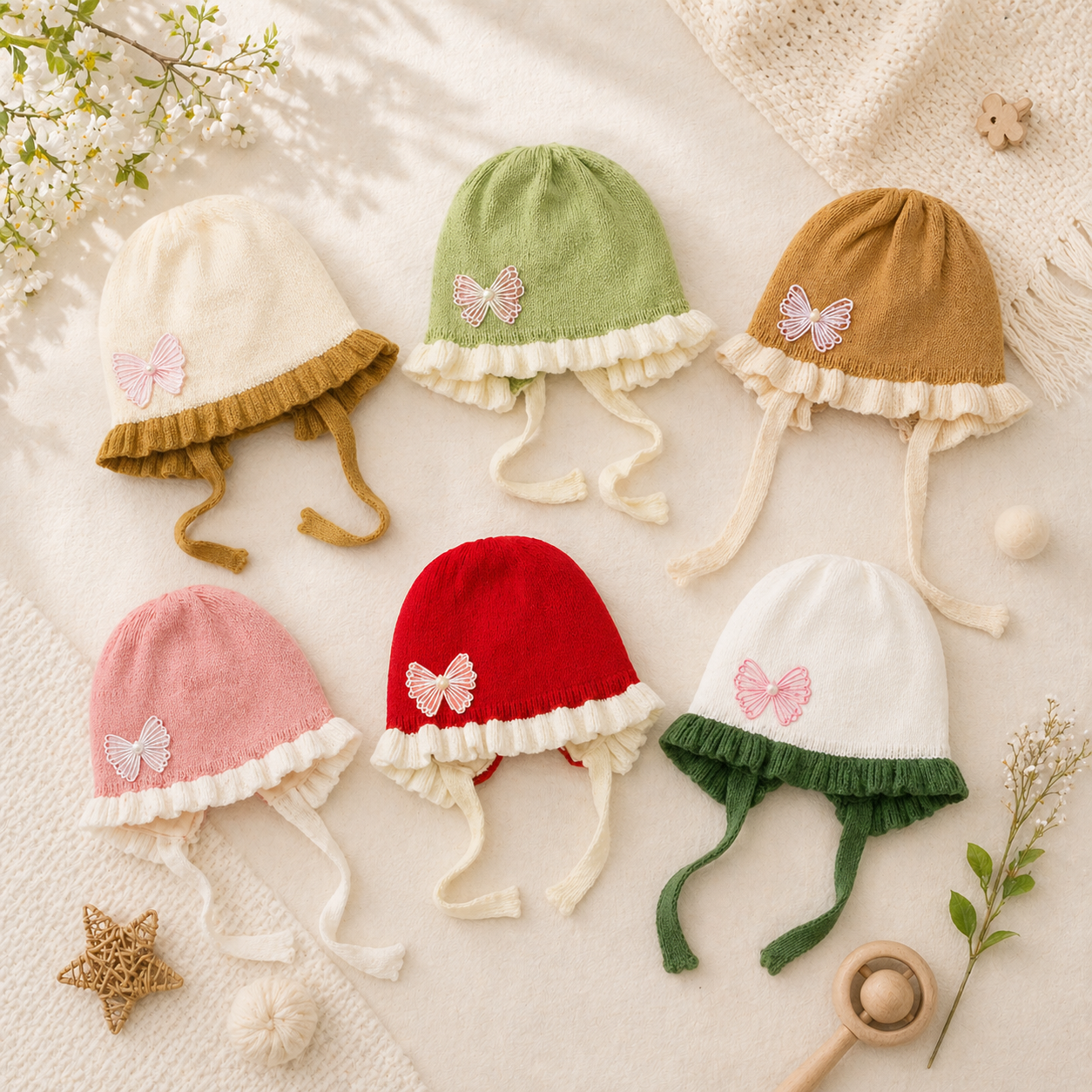 baby bow frill hat online in india