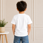 brother and sister Kids White t-shirt (boy back)