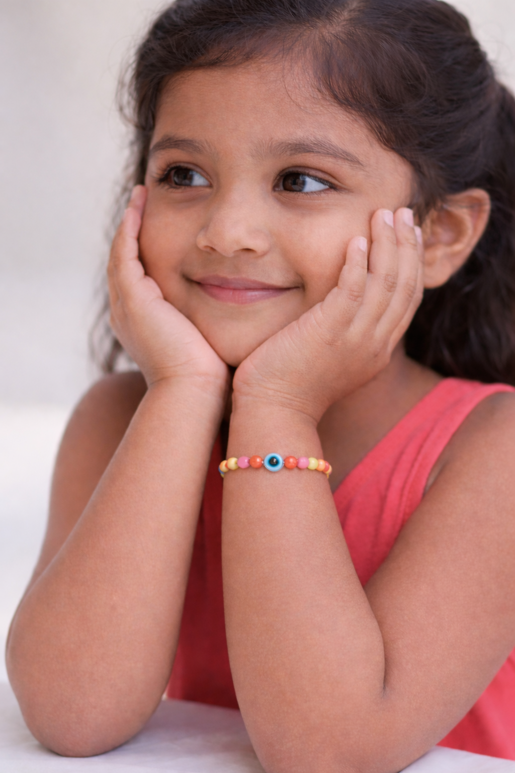 Colorful Evil Eye Beaded Bracelet - for Kids, Adult & Couples