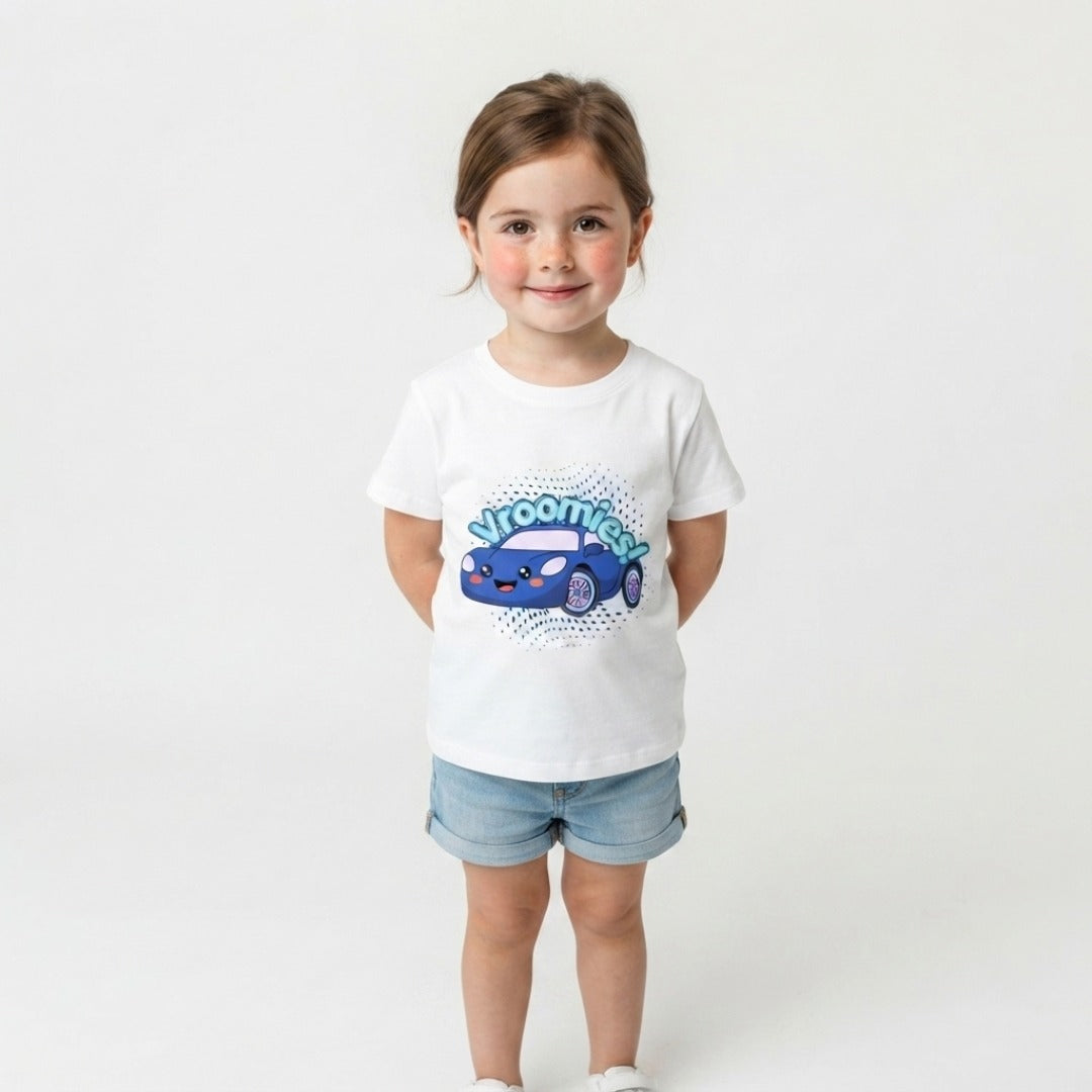 cute car printed kids t-shirt