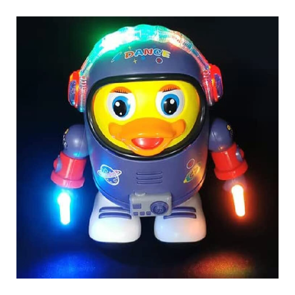dancing astronaut duck toy with music & LED lights online in India (toy)