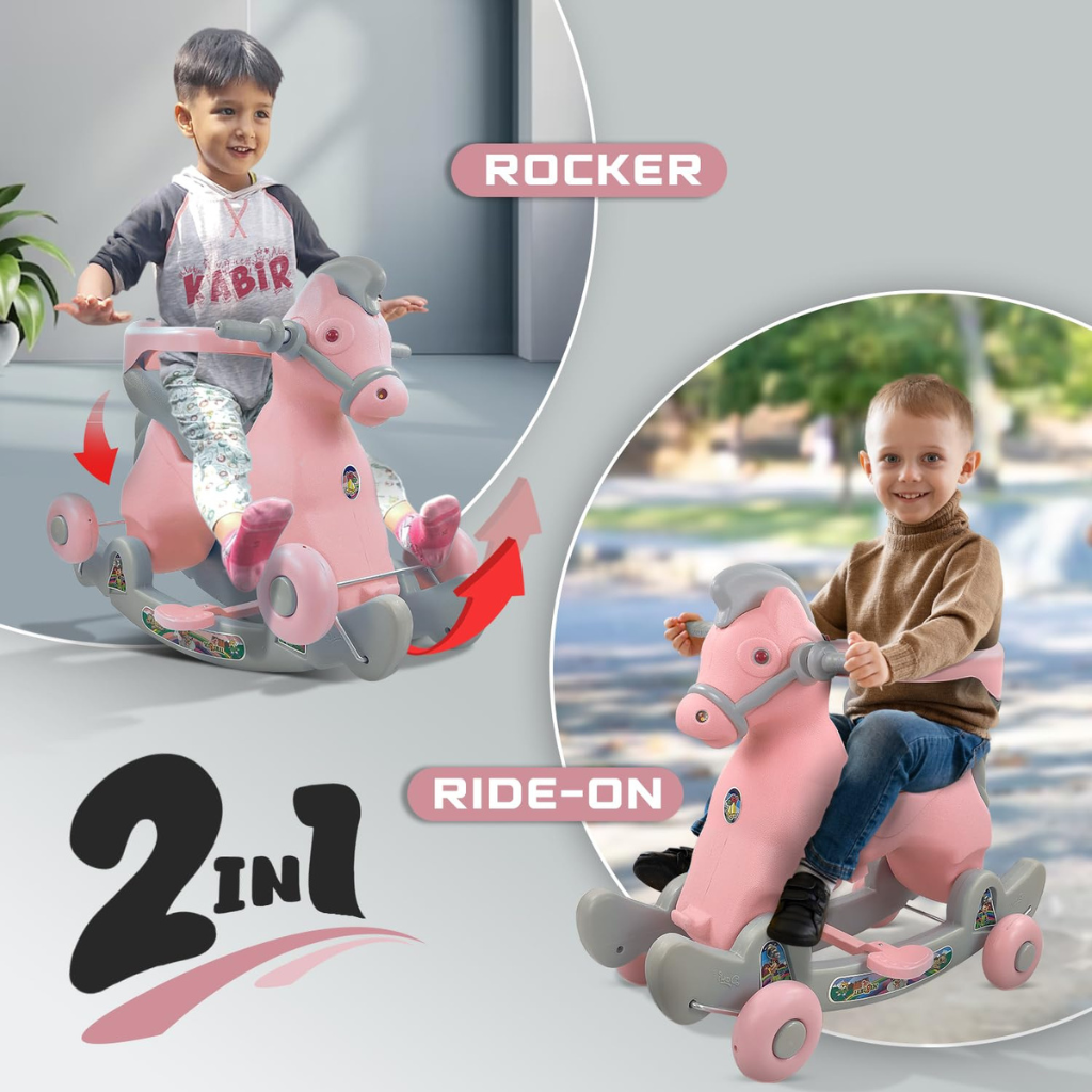 Dash Toys Marshal 2-in-1 ride-on & rocker horse