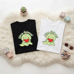 Cute dinosaur print kids white & black t-shirt