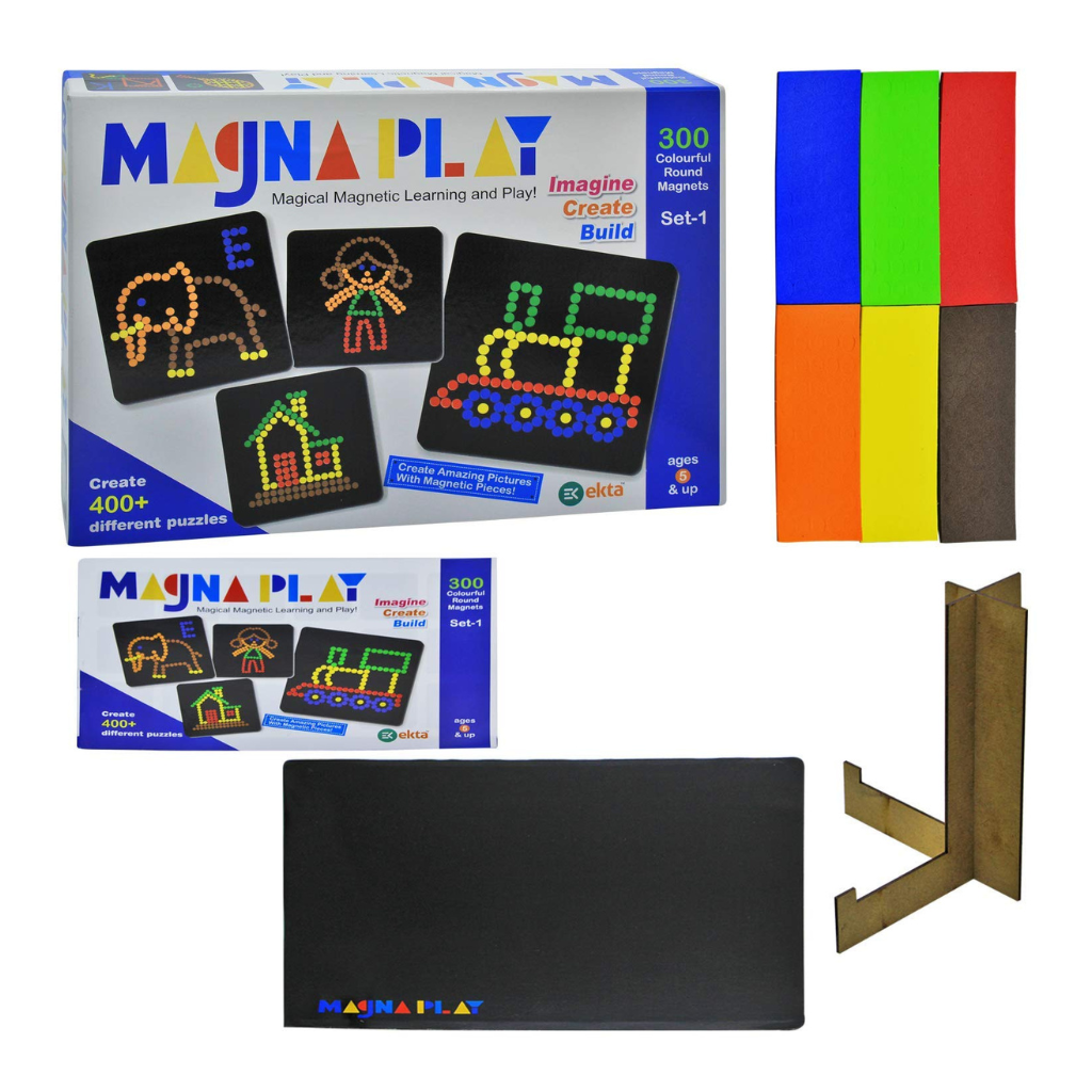 magnetic learning puzzle set 300 colourful magnets