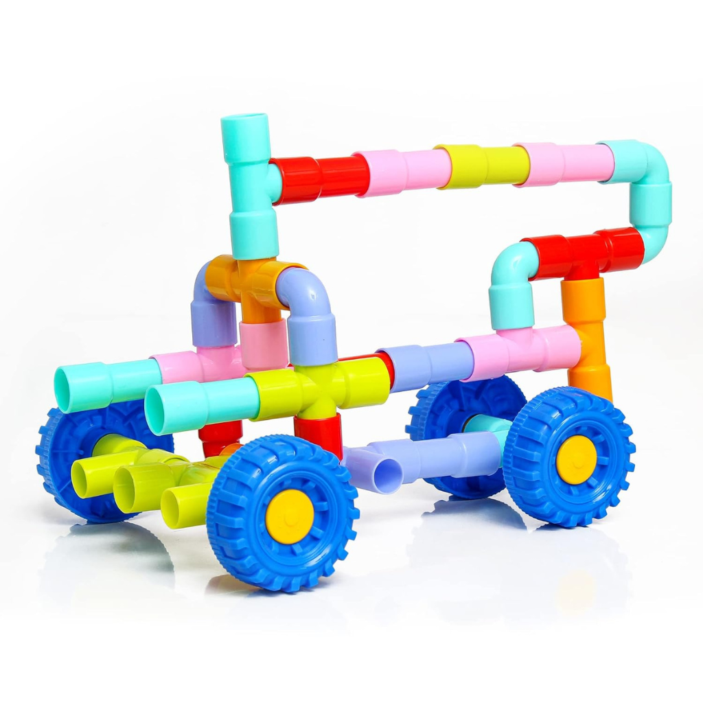 Smart Builders Basic Construction Set – 50 Pieces Creative Building Toy for Kids (Age 3+)