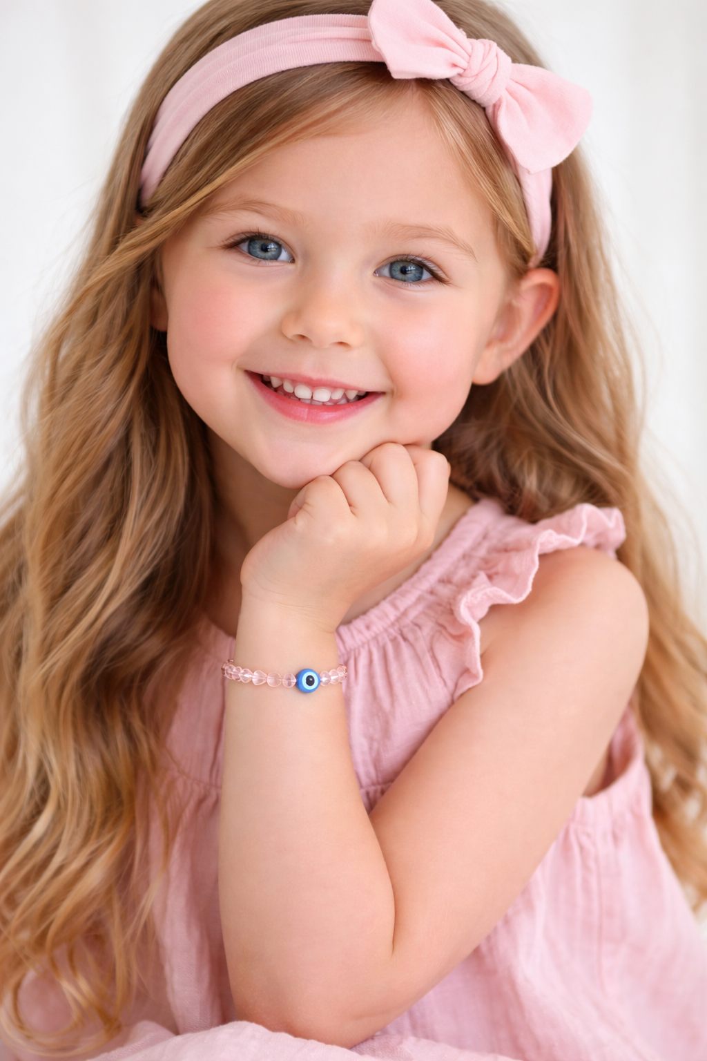 Evil Eye Protection Crystal Bead Bracelet – Kids, Adults & Couples