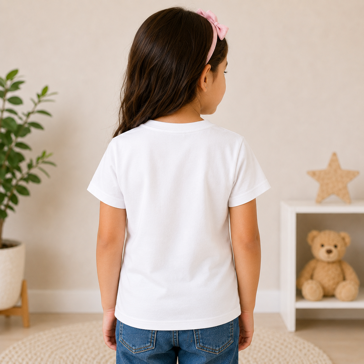 Funny Sibling Quote Kids T-Shirt – We Fight We Laugh We Repeat Print