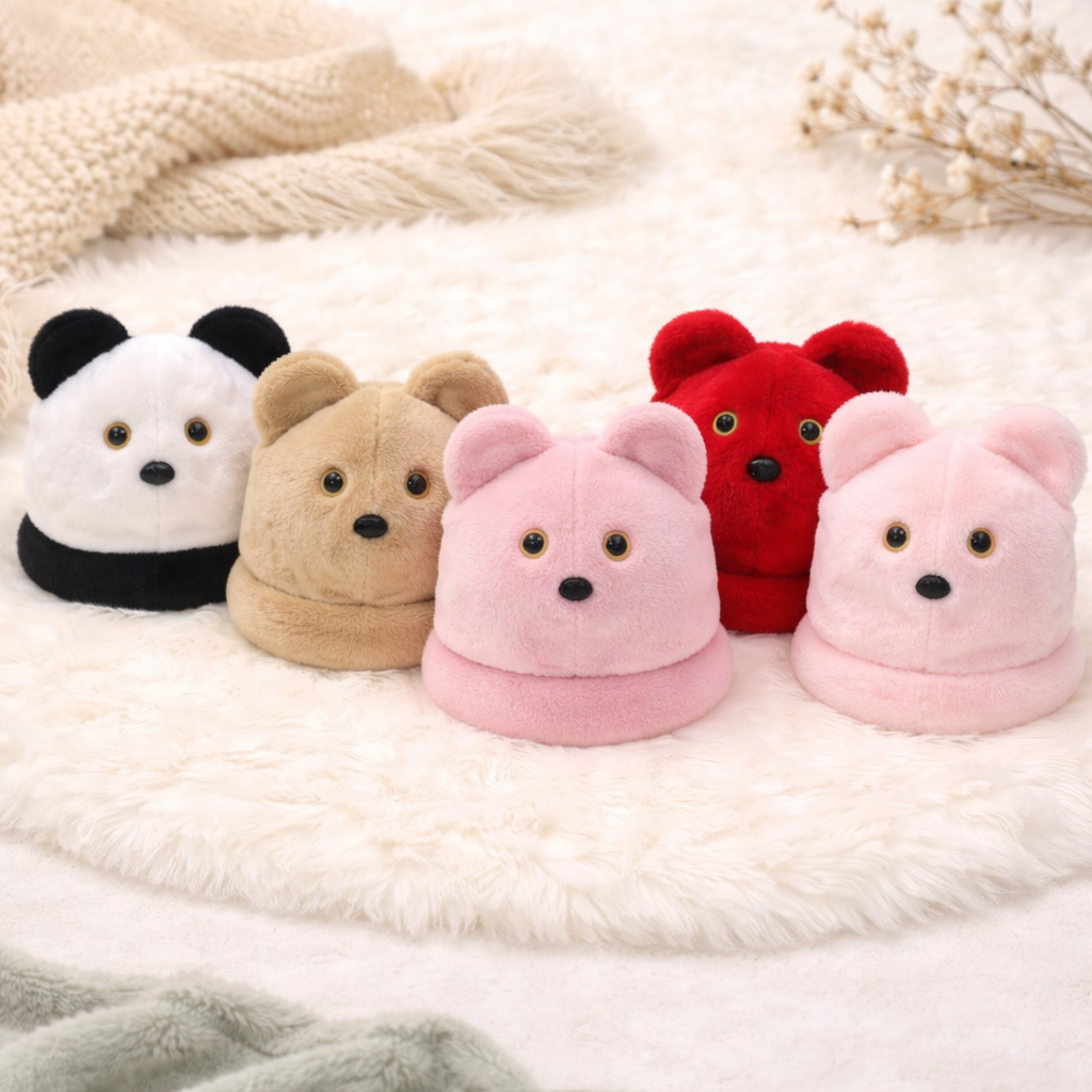 kids furry bear hat online in india