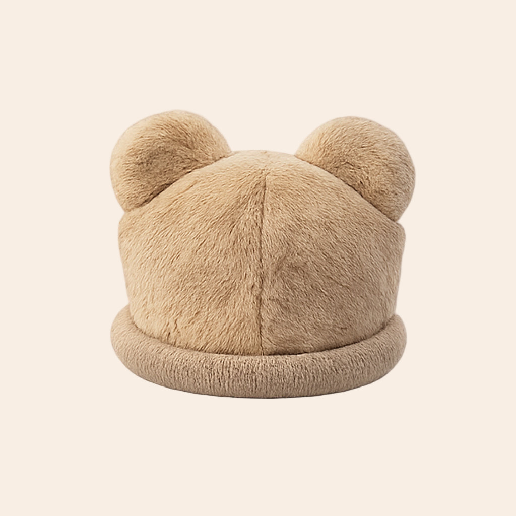 Furry Bear Hat – Tan