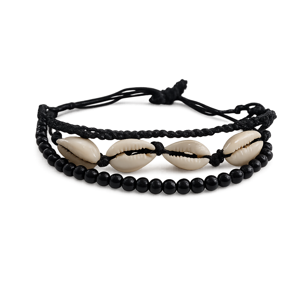handmade cowrie shell bracelet for adults