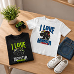 I Love Monster Trucks Graphic Printed T-shirt