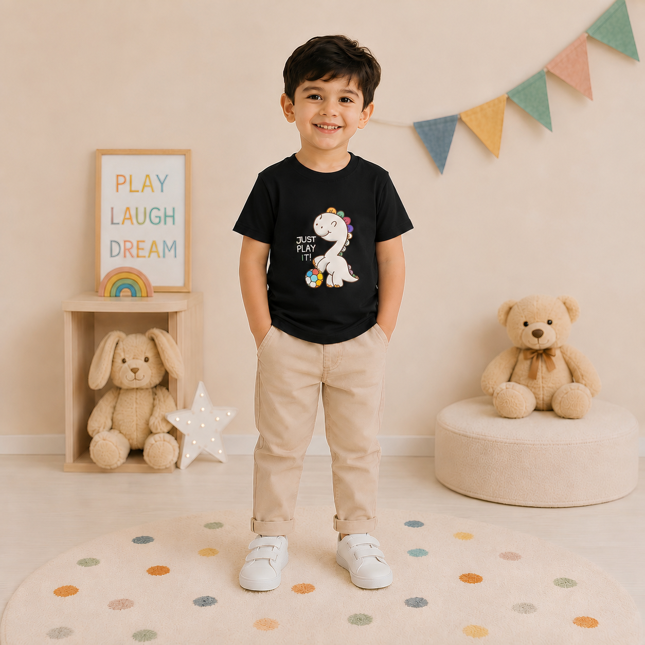 Just Play It Graphic Printed T-shirt