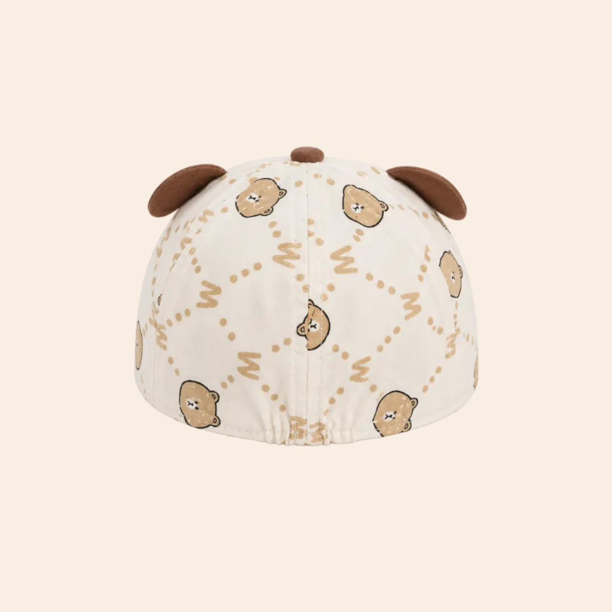 Baby Cap Cotton | Soft Cartoon Rabbit Bear Hat with Ear Design & Face Shield | Cute Stylish Infant Cap for Boys & Girls | Age 6-9 Months | Comfortable & Breathable | Multicolor