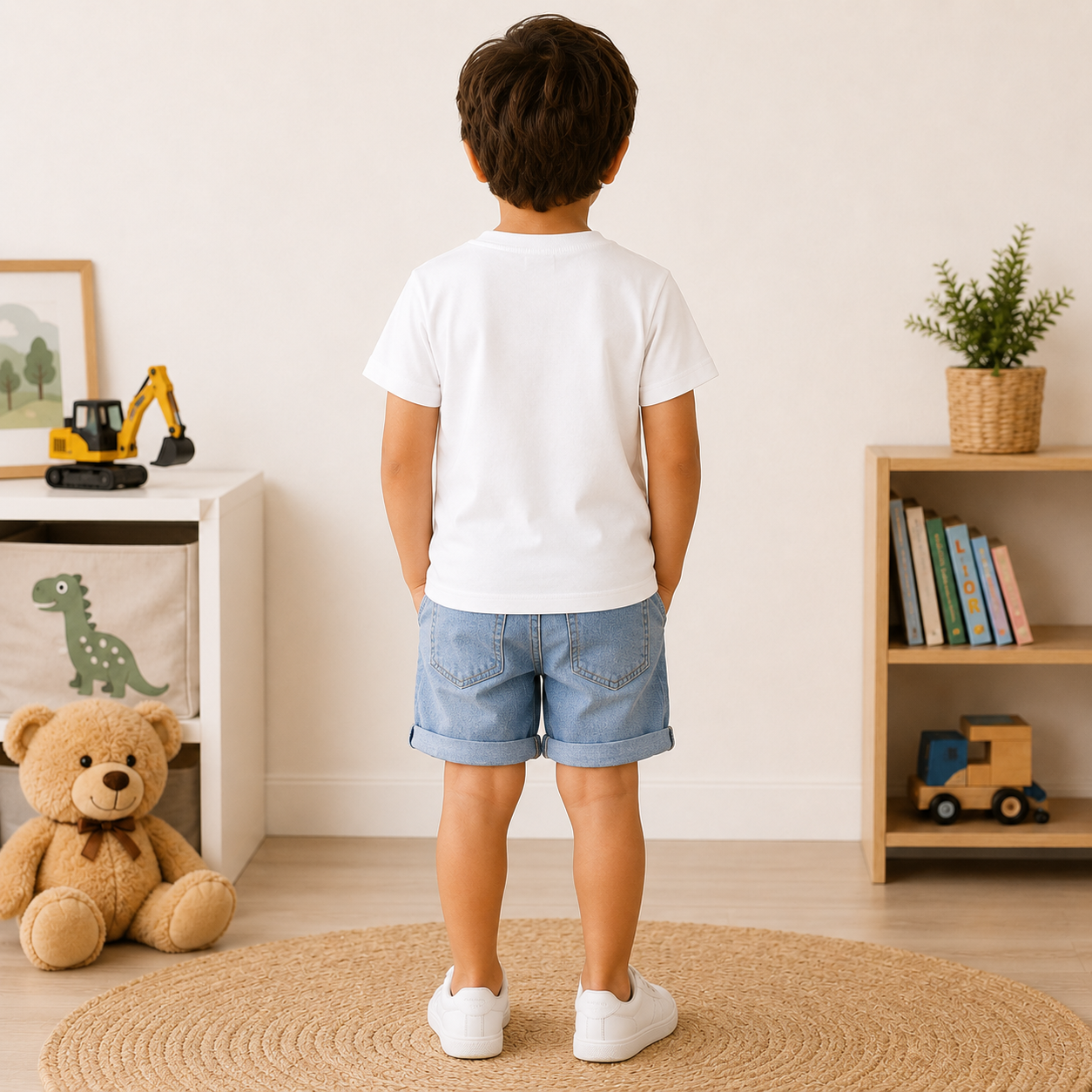 kids car printed t-shirt