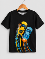 kids car printed t-shirt