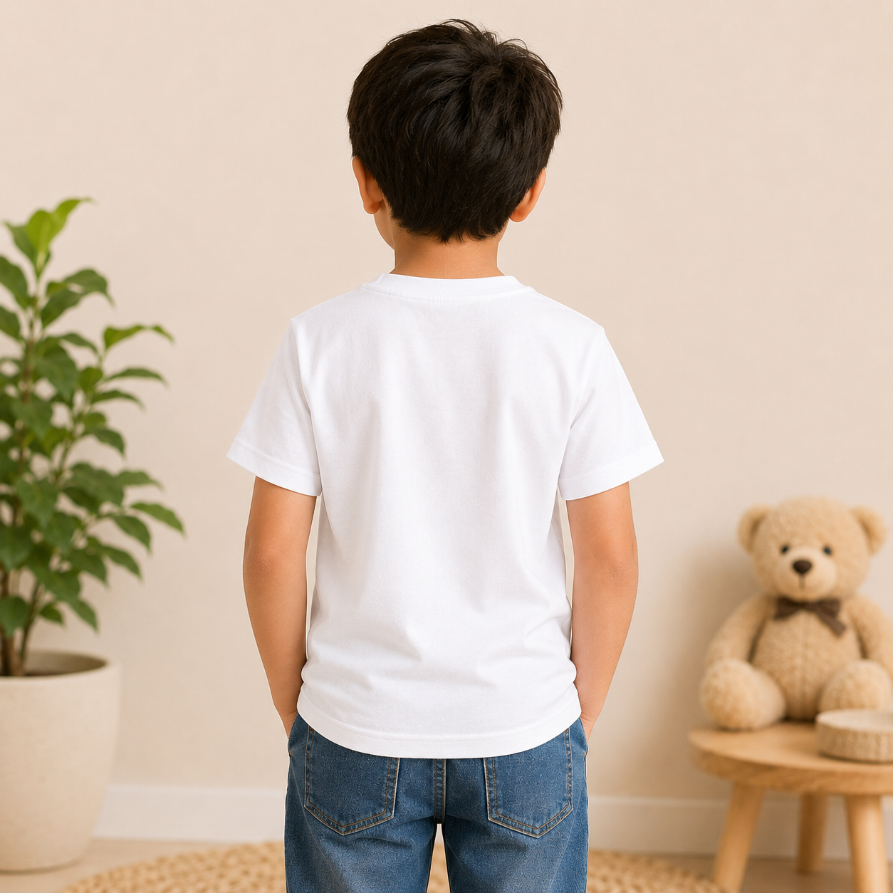 Best Buddies Forever Friendship Printed Kids T-Shirt | Soft & Comfortable Wear | Age 1-10 Years | White & Black