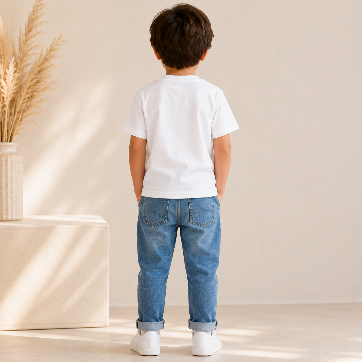 Papa's Champion Trophy Printed Kids T-Shirt | Soft Casual Wear | Age 1-10 Years | White/Black