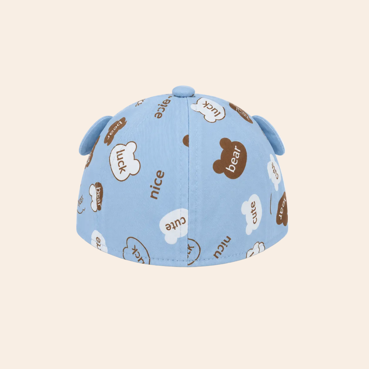 Baby Cap Cotton | Soft Multicolor Hat for Newborn Boys & Girls | Cute Stylish Infant Cap with Bear Design | Age 6-9 Months | Comfortable & Breathable | Multicolor