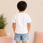 kids friendship printed white t-shirt for boys (back)