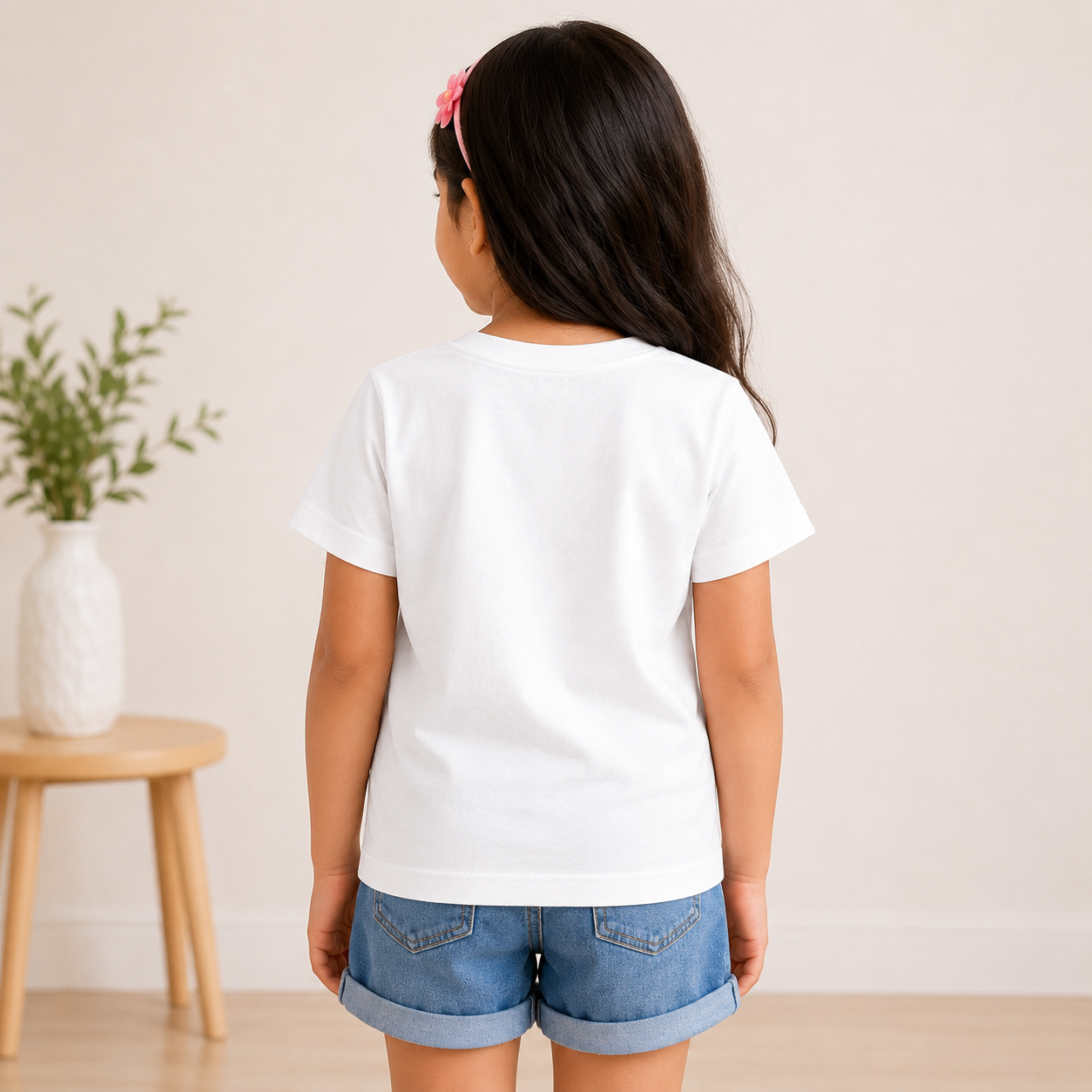 Kids Rakhi Special T-Shirt – Thread of Love Brother Sister Printed Cotton T-Shirt | White & Black