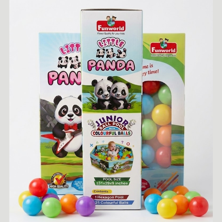 little panda kids ball pool tent with 25 colorful balls (Packed)