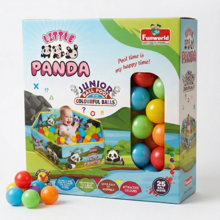little panda kids ball pool tent with 25 colorful balls for kids