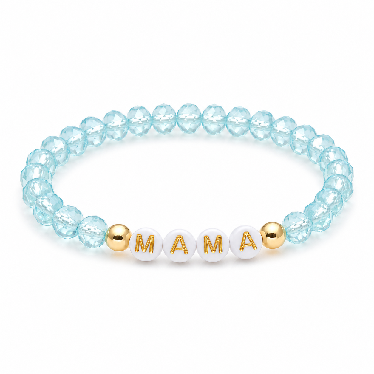 MAMA Crystal Beaded Bracelet for Mom | Elegant Letter Bracelet | Gift for Mother