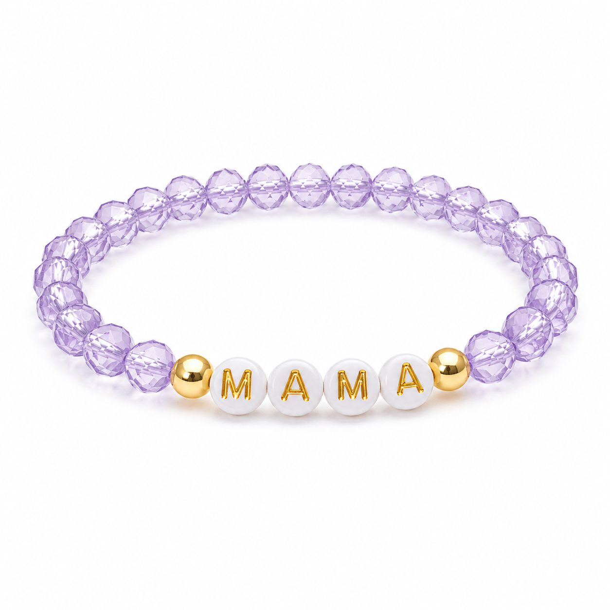 MAMA Crystal Beaded Bracelet for Mom | Elegant Letter Bracelet | Gift for Mother
