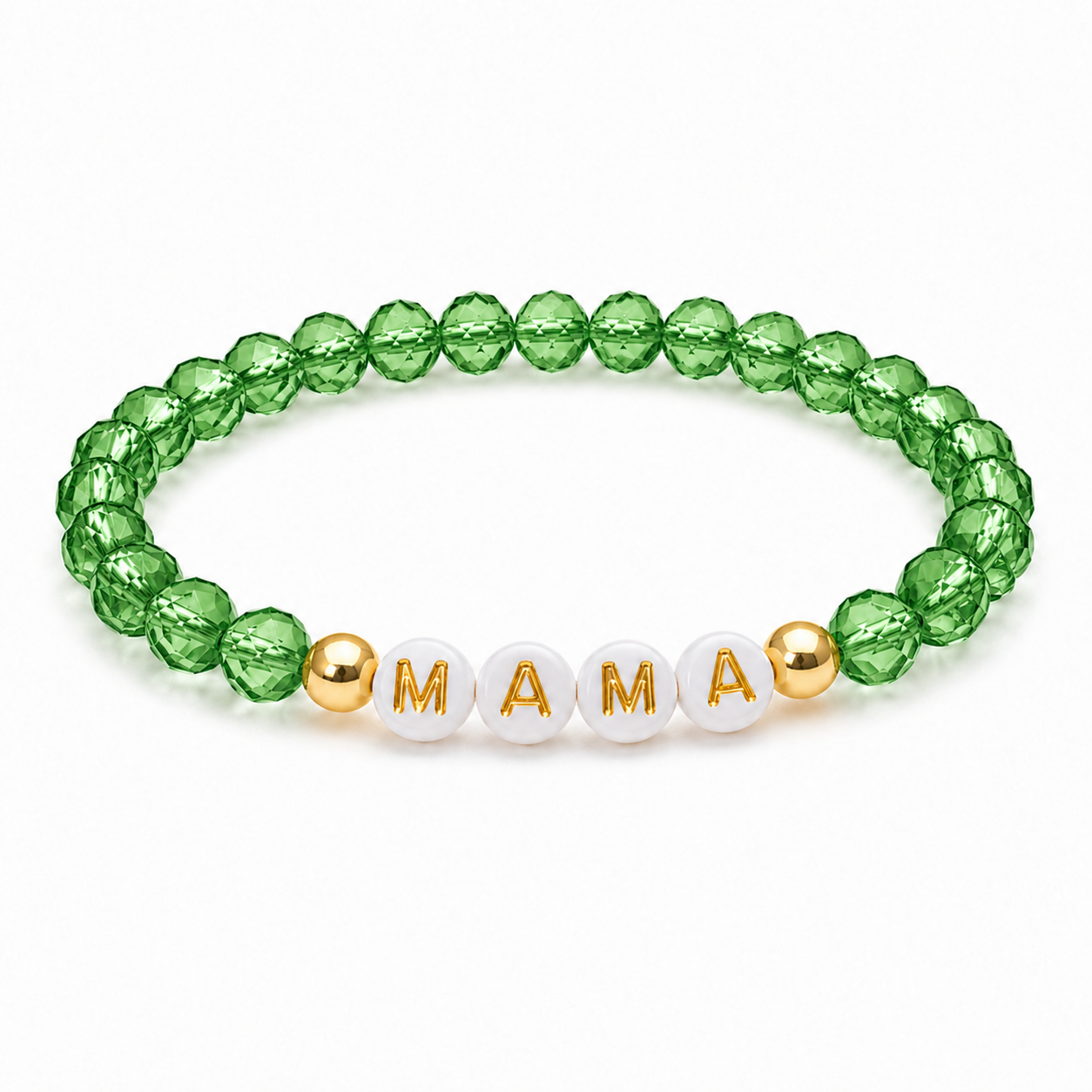 MAMA Crystal Beaded Bracelet for Mom | Elegant Letter Bracelet | Gift for Mother