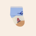magic baby socks cream & blue 