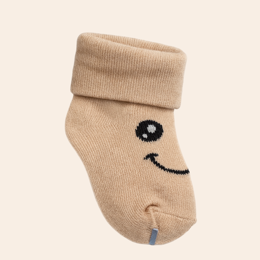 Magic Baby Socks – Light Pink & beige(Pack of 2)