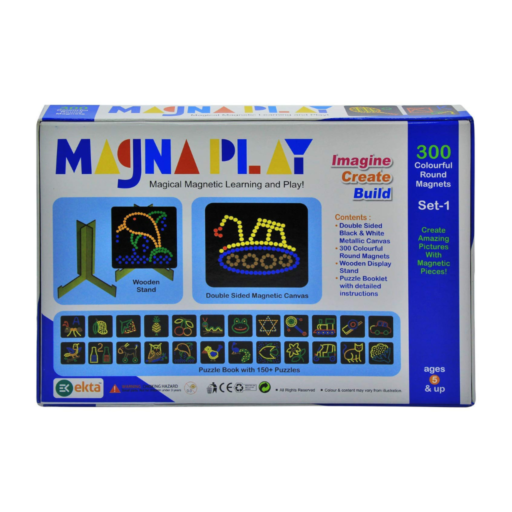 puzzle set 300 colourful magnets magnetic learning 
