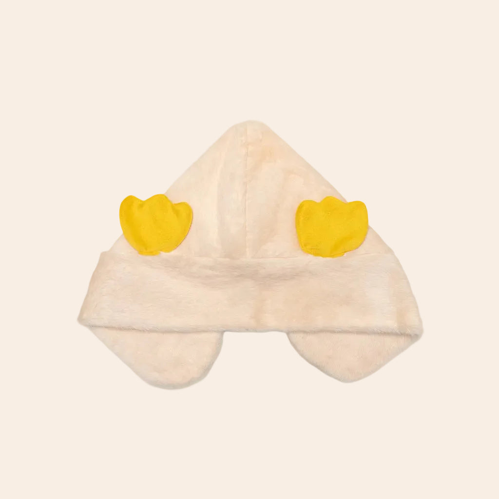 Cream Penguin Plush Baby Cap