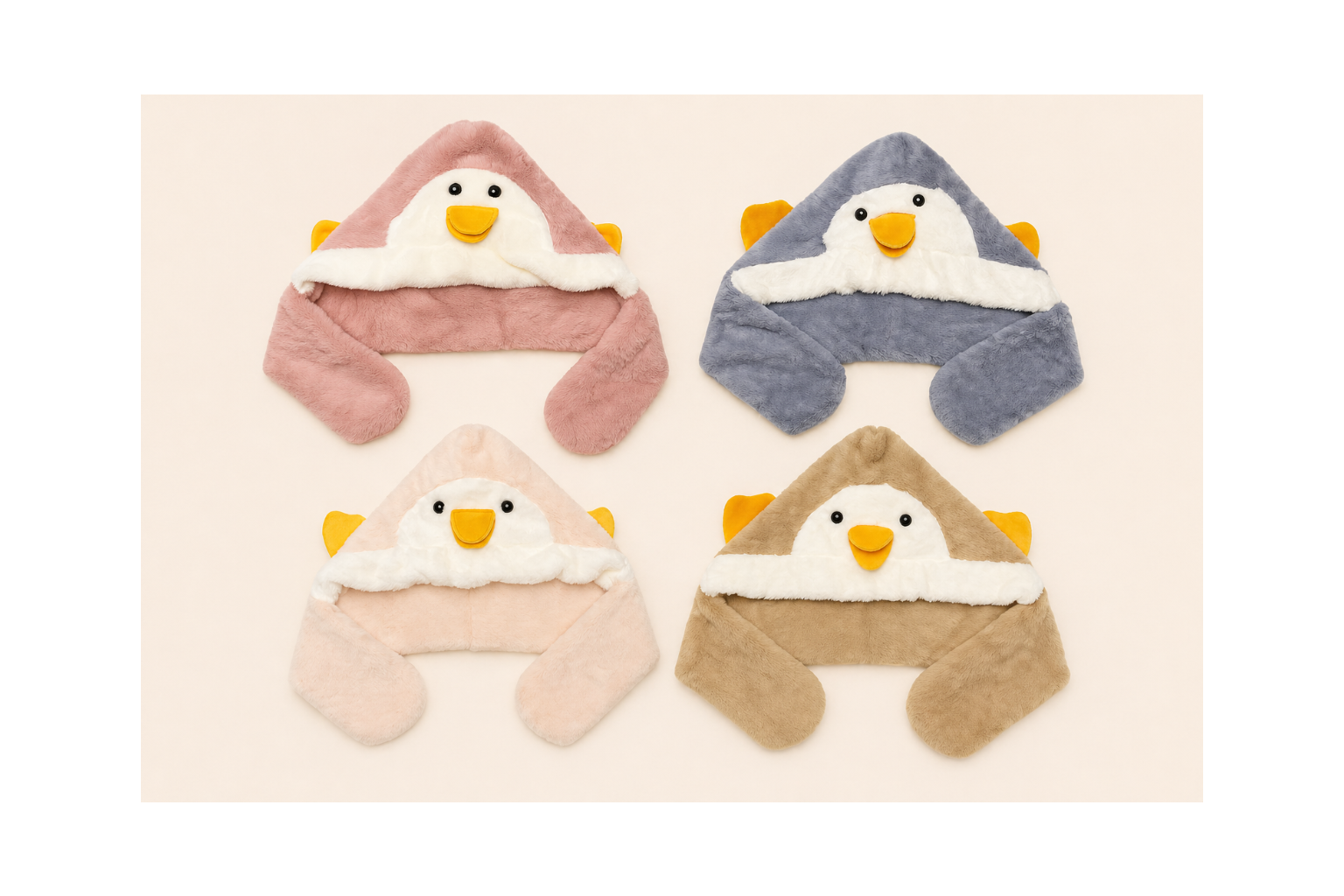 penguin plush winter baby cap online in india