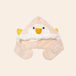 cream & white Penguin winter baby cap