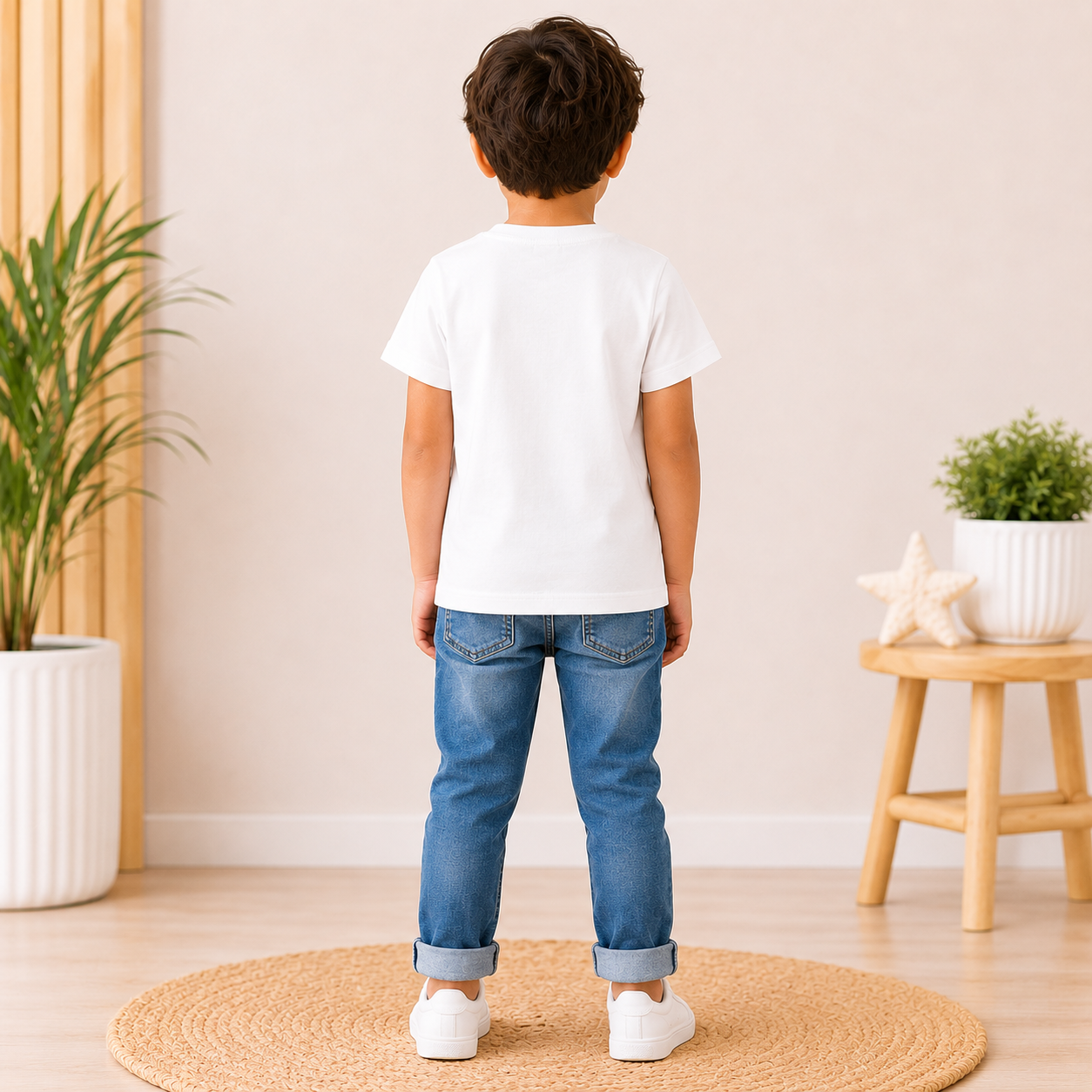 Kids Cotton Graphic T-Shirt | Running on Cookies Printed T-Shirt for Boys & Girls