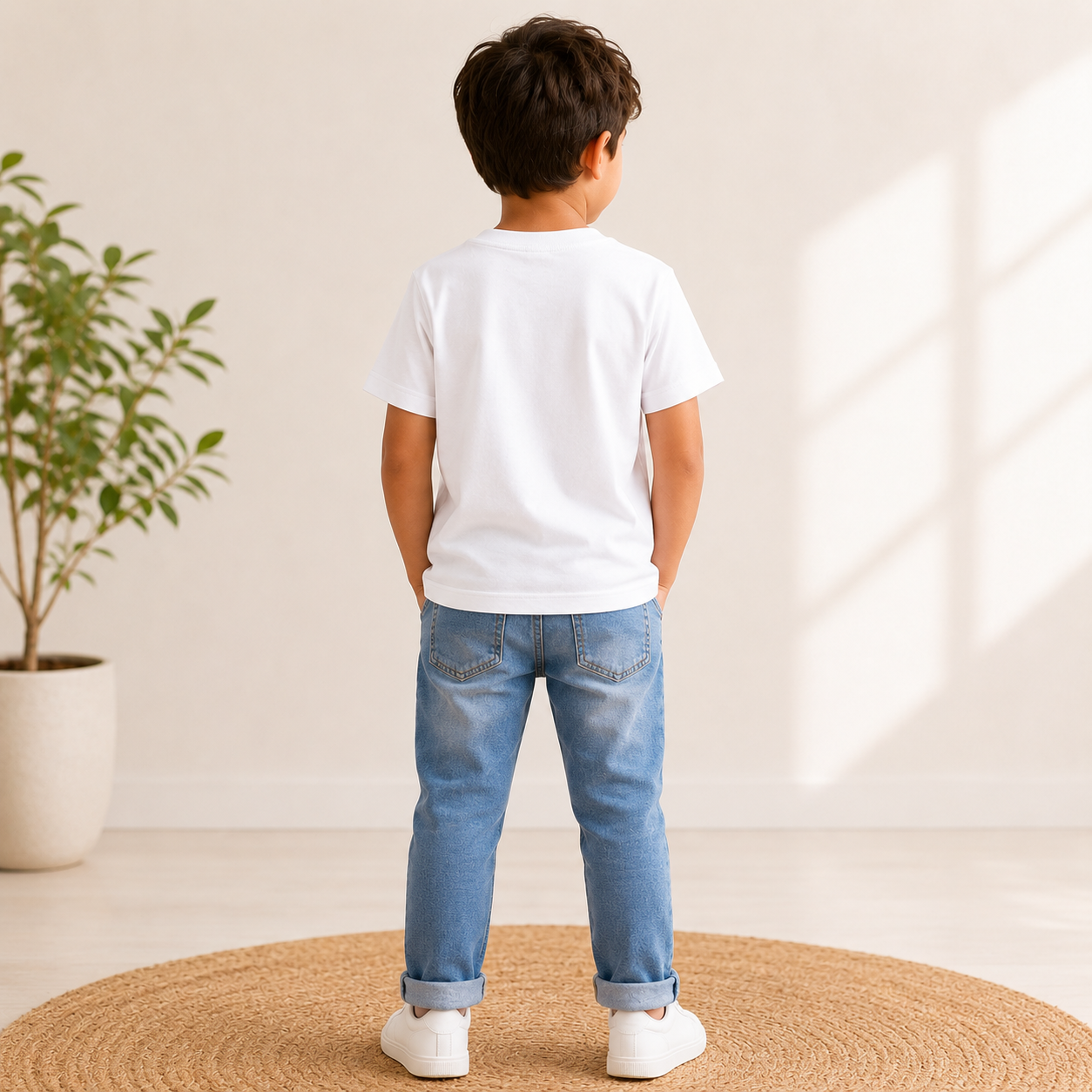 Tiny Tornado Kids Printed T-Shirt | Cute Tornado Character Design