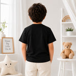 Monster jeep kids cotton black t-shirt (boy back)