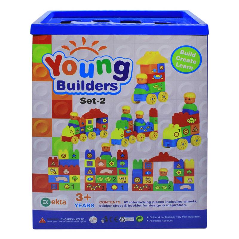 young builders set-2 construction block toy (build create learn)